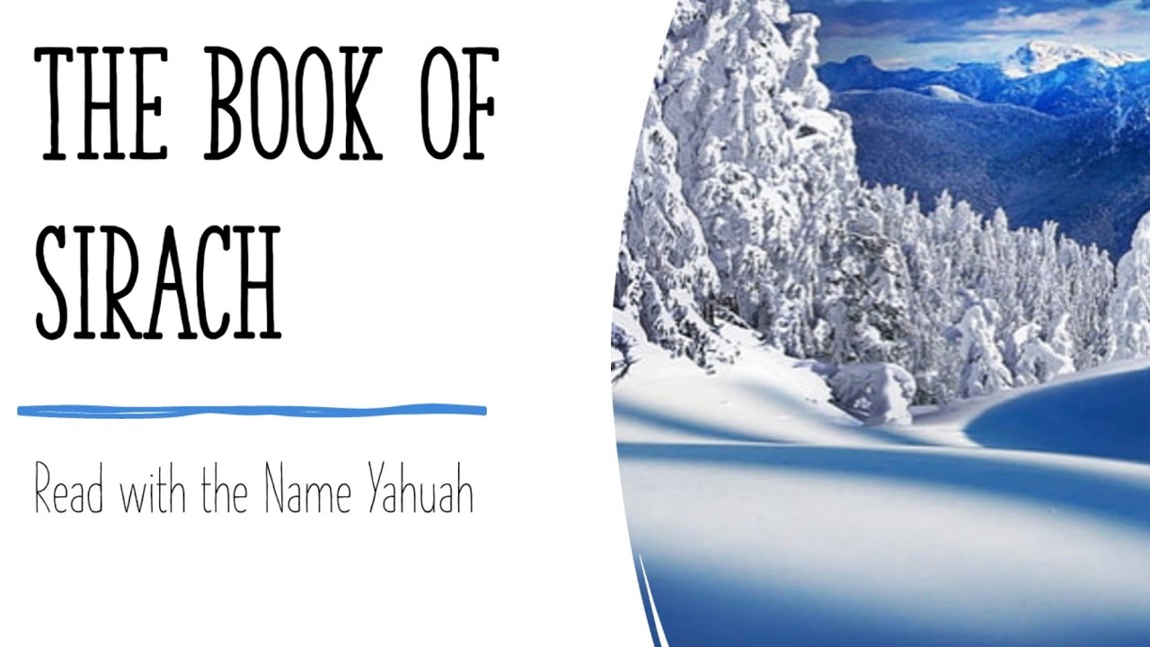 Sirach(Ecclesiasticus) Audio Bible | Read with the name of Yahuah
