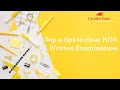 Top 9 tips to clear nda written examination  cavalier india