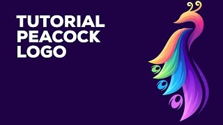 Peacock Full Color Logo Using Corel Draw