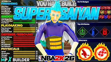 NEW *OPTIMIZED* SUPER SAIYAN BUILD in NBA 2K26! OVERPOWERED EYESO LOCKDOWN BUILD! best build 2k26
