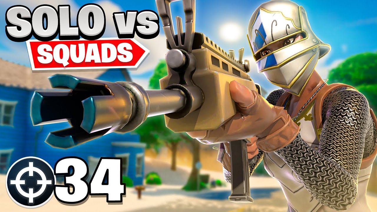 34 Kill Solo Vs Squad | Chapter 2 Season 5 Fortnite - YouTube