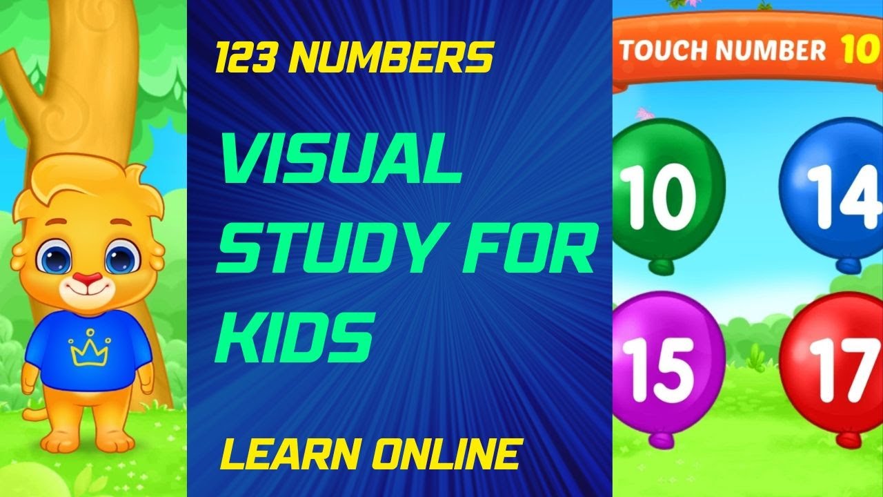 Visual Study For Kids 123 Numbers - Count & Tracing - YouTube