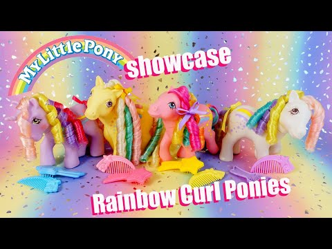 G1 My little Pony showcase - Rainbow Curl Ponies - vintage