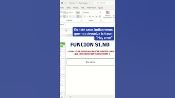 Función SI.ND - Error de búsqueda (Buscarv)
