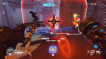 Overwatch: Hooked through a Reinhardt shield...?