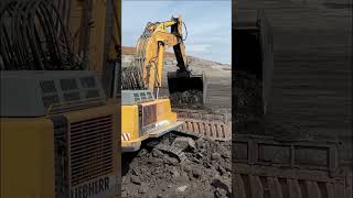 Liebherr 974 Excavator Loading Trucks - #Megamachineschannel