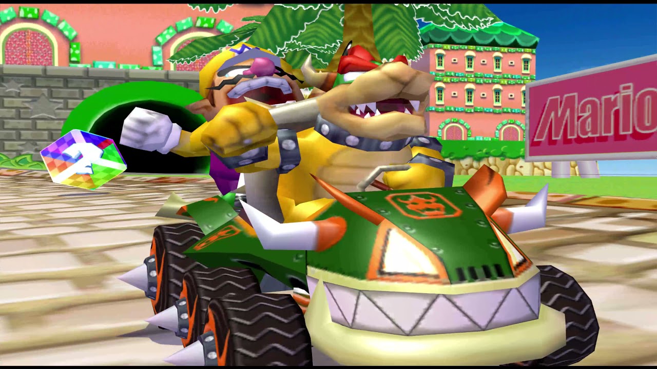 Mario Kart Double Dash 4K 60FPS Gameplay - Wario and Bowser