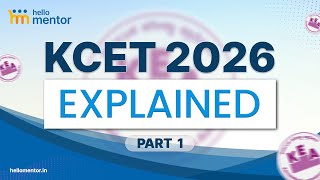 KCET 2026 Explained 🔥 | What Is KCET, What’s New & Document Verification Process | Part 1