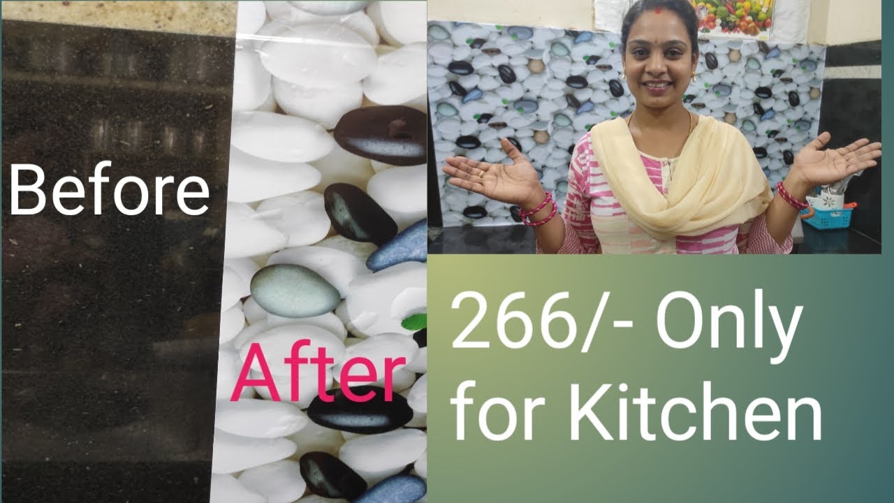 Kitchen Wall Sticker / only 266/ From Flipkart / Kitchen Makeover DIY