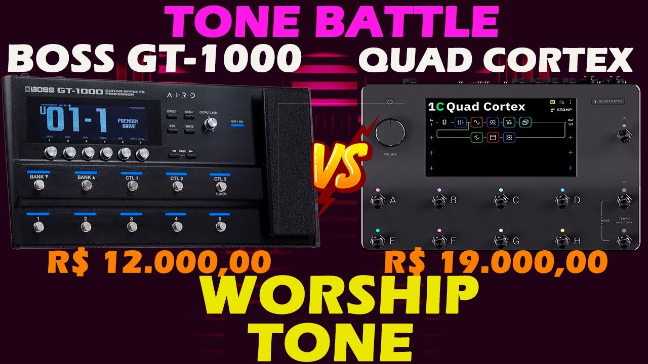 QUAD VS BOSS GT 1000 | WORSHIP TONE | VOX AC 30 | BOSS VS NEURAL DSP | TONE BATTLE #review - YouTube
