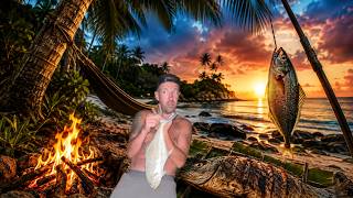 I SURVIVED THE NIGHT ON A DESERTED BEACH IN THAILAND-CATCH & COOK