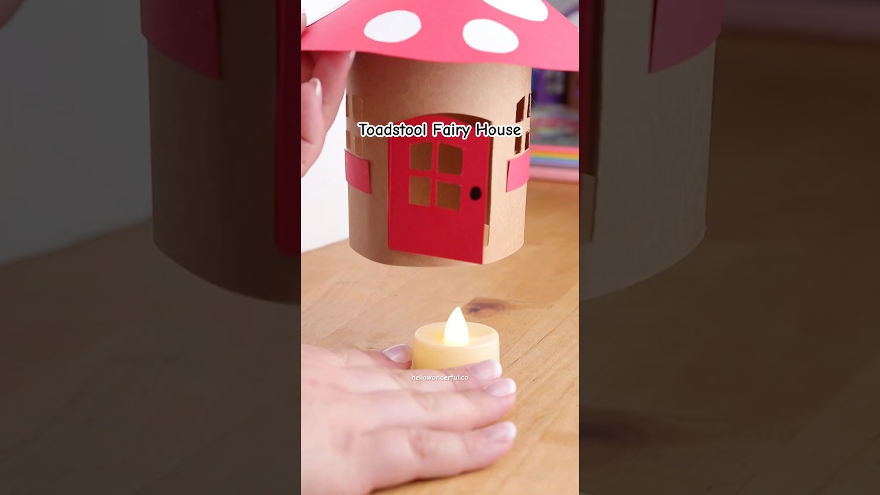 How to make a toadstool fairy house 🏠 🍄 