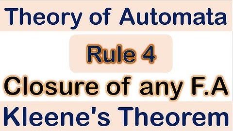How to Take Closure of two FAs in Urdu | Kleenes Theorem in Hindi #Rule4