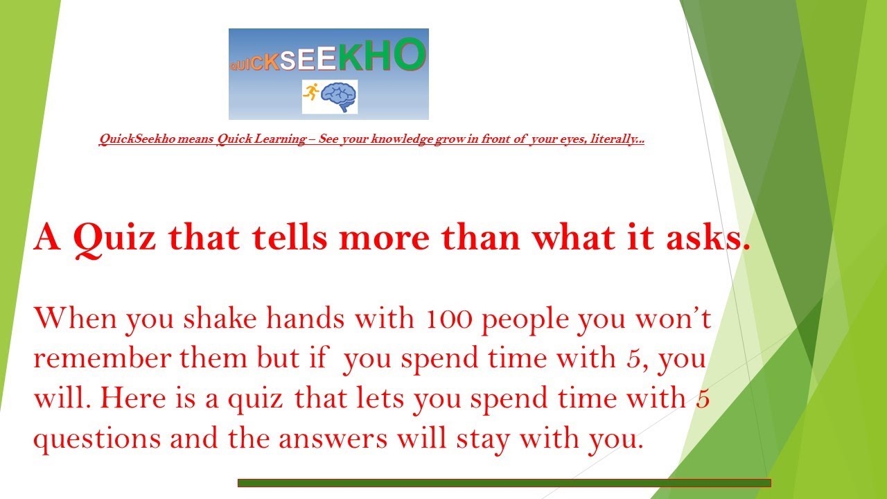 Challenging General Knowledge Quiz/Trivia- 5 Questions-Quiz#1