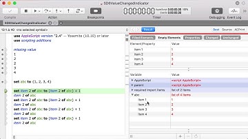 Script Debugger 7: Value Changed Indication
