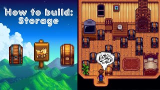 HOW to actually build a storage | 1.6 Stardew Valley GUIDE