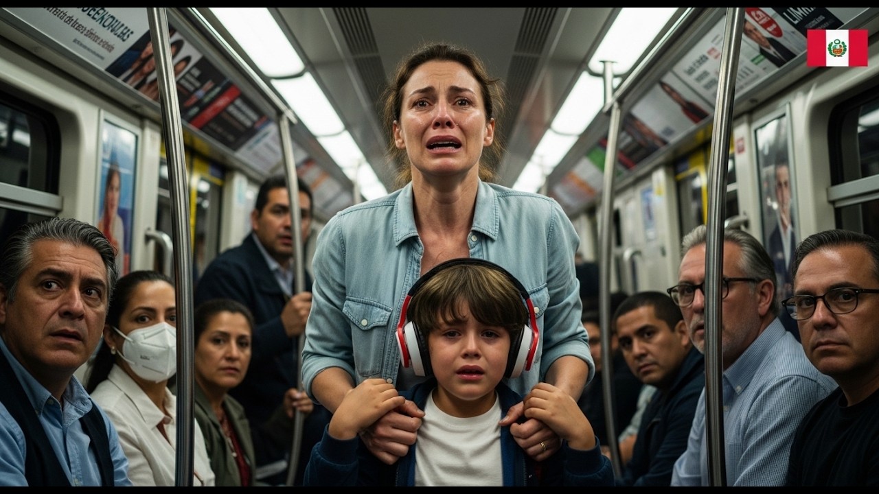 Madre estadounidense llora en Metro de Lima por gesto solidario hacia niño autista