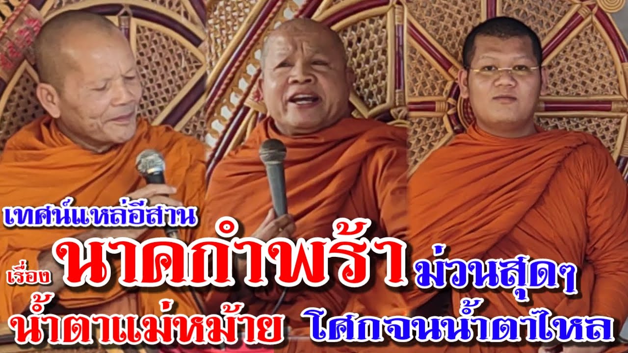 สุดยอดเทศน์แหล่อีสาน เรื่อง นาคกำพร้าน้ำตาแม่หม้าย โศกๆม่วนๆ โทร 0611515113