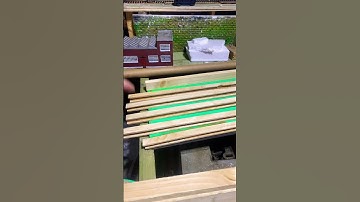 O scale overpass scratch built continuation #woodwork #detail #oscale #modeltrains #city #howto #CN