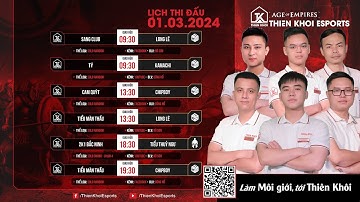[Trực Tiếp] Thiên Khôi_Tiểu Màn Thầu vs Long Lê | Solo Random | BLV: RBS | 01/03/2024