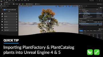 Importing PlantFactory and PlantCatalog plants into Unreal Engine 4 and 5
