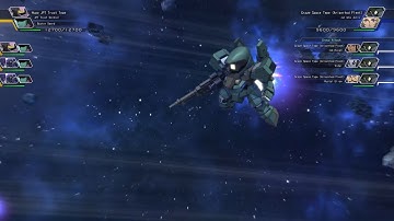 SD Gundam G-Generation Cross Rays - Graze Space Type (Arianrhod Fleet) All Animations