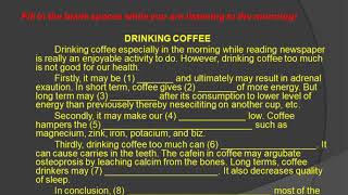 Listening Activity_Drinking Coffee_Bahasa Inggris Kelas XI