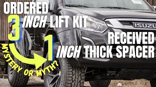 Does a 1inch thick spacer lift your vehicle by 1inch ? Myth Busted! LIFT KIT BASICS
