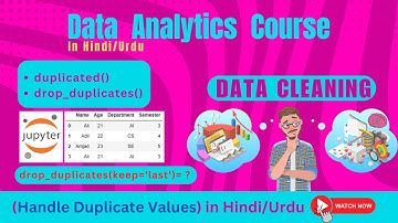 remove duplicate rows in pandas dataframe | data cleaning tutorial #pandas #jupyternotebook