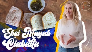 İtalyan bir ekmek EKŞİ MAYALI CİABATTA ❤  |   SOURDOUGH CIABATTA