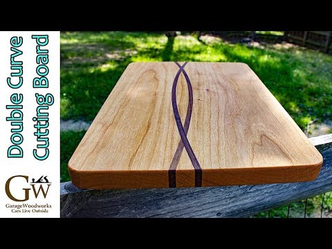 Cutting Board with Curved Handle Style 2