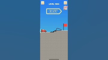 Draw bridge puzzle game level 1504 #gaming #drawing #Shorts