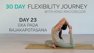 Day 23: Hips – Deep but Safe | January 30 Day Flexibility Challenge | Eka Pada Rajakapotasana
Welcome to Day 23 of the January 30 Day Flexibility Challenge.
Complete the full 20-minute practice on Omstars: https://yoga.omstars.com/unlock-your-flexibility-journey-3days-free-offer
This practice focuses on deep hip opening using Eka Pada Rajakapotasana while prioritizing safety, breath, and alignment. Kino guides breath-led movement to help you explore depth gradually without compromising joint integrity.
This class emphasizes intelligent progression so deeper flexibility can develop in a way that feels supported and sustainable.
If you are already practicing with us on Omstars, you can begin the challenge today.
If you are new, sign up for our email list to receive the first three days of the challenge free and join us from the very beginning.
https://yoga.omstars.com/unlock-your-flexibility-journey-3days-free-offer
Join a worldwide community of yogis right here!!!!
Kino Yoga YouTube channel is place where you will find all the tools for your yoga practice. Full length beginner friendly practice sessions, tutorials on almost every posture that work like a yoga pose encyclopedia, yoga lifestyle and philosophy discussions and Kinos handstand and yoga demo
videos for inspiration from all over the world.
Practice with me on Omstars! Join my online community to get
access to all of my classes and practice withe me LIVE. Start with a 7-Day Free Trial!
Get started here: https://yoga.omstars.com/partner-program-kino-macgregor/
Follow @KinoYoga on Instagram for inspiration!
Kino MacGregor is a yoga teacher, best-selling author, co-founder of Miami Life Center and Omstars, a leading online yoga platform. She has practiced yoga for over 25 years and meditation for over 20. she is one of only a few students to begin the challenging Fifth Series of Ashtanga Yoga and receive the Certification to teach from its founder K. Pattabhi Jois in Mysore, India. Day 23: Hips – Deep but Safe | January 30 Day Flexibility Challenge | Eka Pada Rajakapotasana