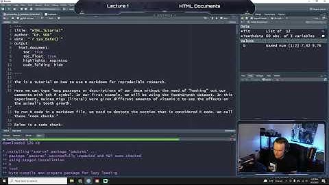 Intro to R Markdown - RPUBS - VDB Computational Biology