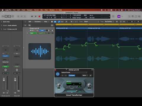 Logic Pro MIDI Control of Vocal Transformer - Create the T-Pain autotune effect