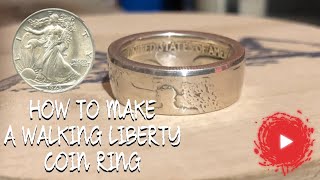 How To Make A Walking Liberty Coin Ring