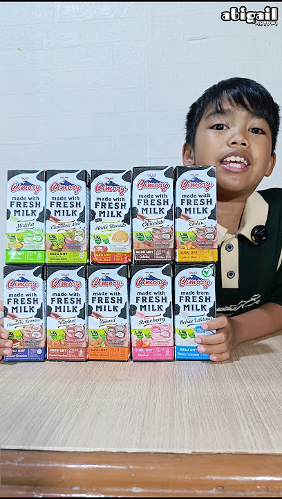 Singing Cimory Milk has many flavors #youtubeshorts #abigailantowi #cimory #milk #viralvideo