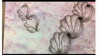 How to draw Tanglepattern "Ketti" Lesson 19