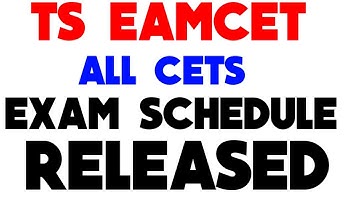 TS EAMCET AND ALL CETS EXAMS SCHEDULE RELEASED ||BSD TELUGU TECH