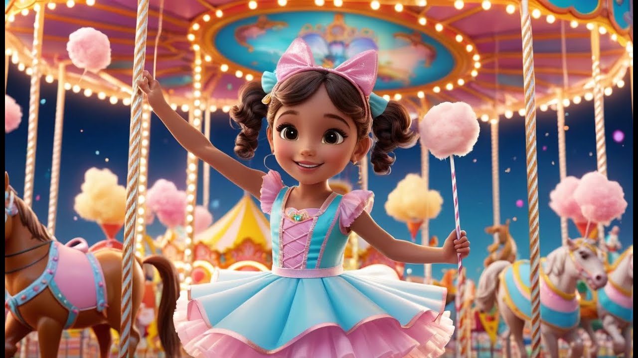 Cotton Candy, Sweet and Light Delight | Fun Candy-Themed Nursery Rhyme for  | Playful Song for Kids