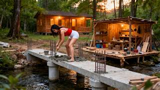 TIMELAPSE | Building a Concrete Bridge and Repairing Camp, 2 Years in the Forest
