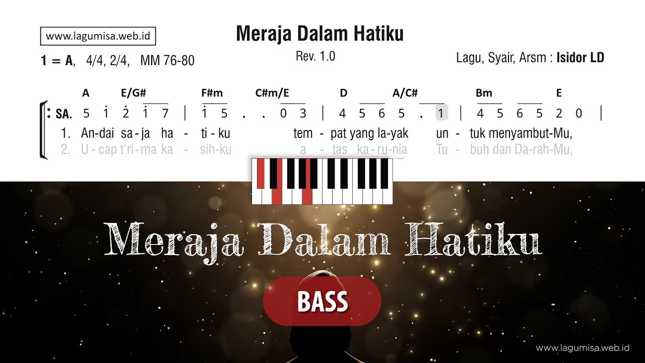 Meraja Dalam Hatiku (Isidor LD) - Panduan BASS