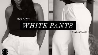 Styling White Pants for Spring