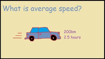What is average speed with example 200 km in 2.5 hours