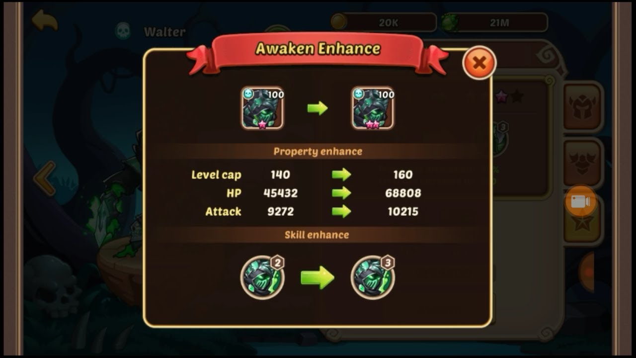 Idle Heroes - UPDATE TEAM!!! OMG SO STOKED! (7* Walter)