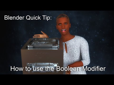 Blender Quick Tip: How to use the Boolean Modifier