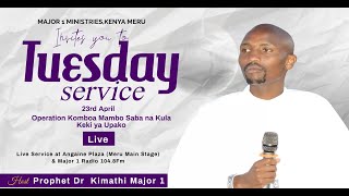 Major One Ministries Kenya, Meru . //Date 23/04/2024 Tuesday Service