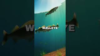 Walleye read your lure like a fingerprint #walleye #lateralline #fishingscience #shorts