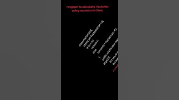 Program to calculate factorial of a number in java