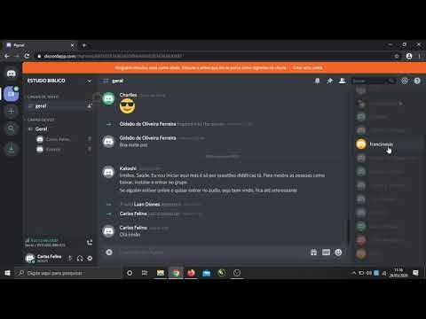 Como usar o DISCORD para entrar no grupo do Estudo Biblíco 